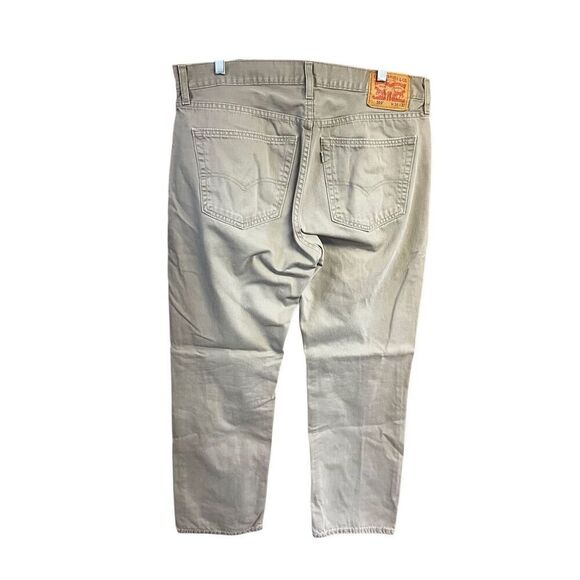 Levi 559 Relaxed Straight Fit Sz 36/31 Tan/Beige - Picture 2 of 7